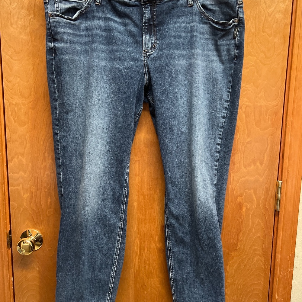 Silver denim jeans